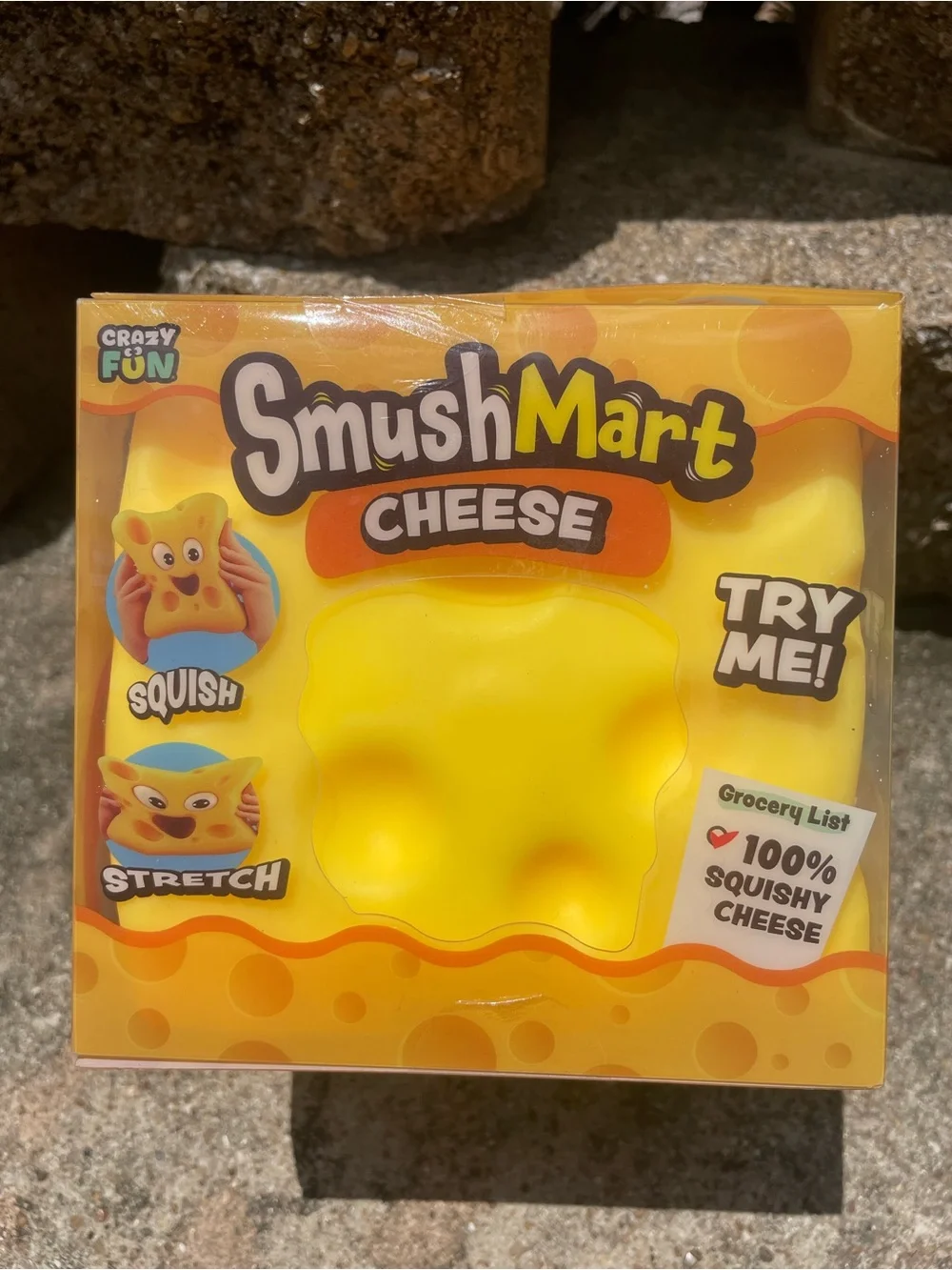 Scented SmushMart Red Apple, Cheese & Grapes Squishy Toys - Set of 3